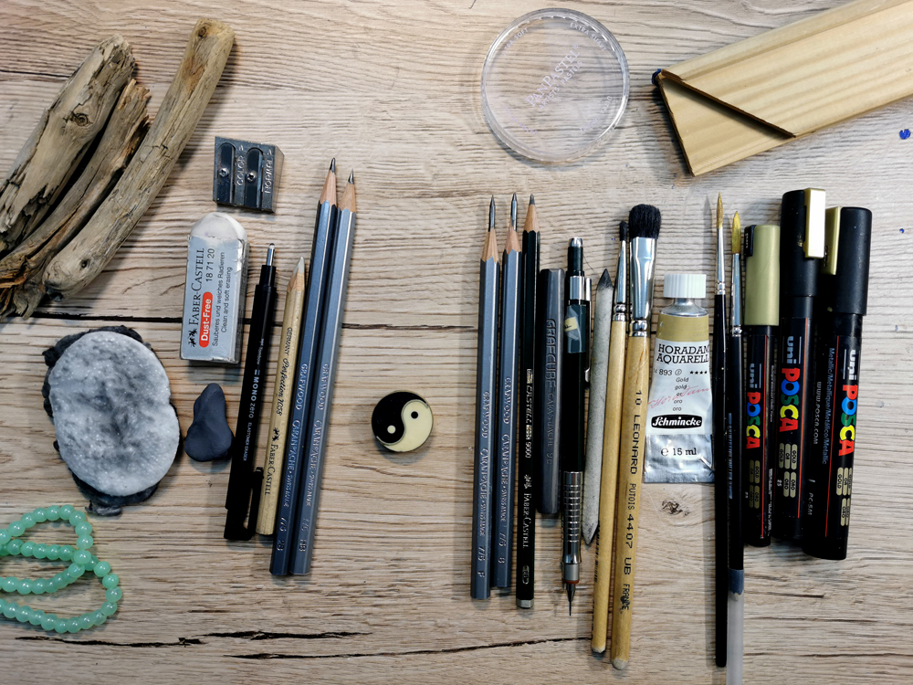 What I use for graphite drawing  Ida Andersen Lang